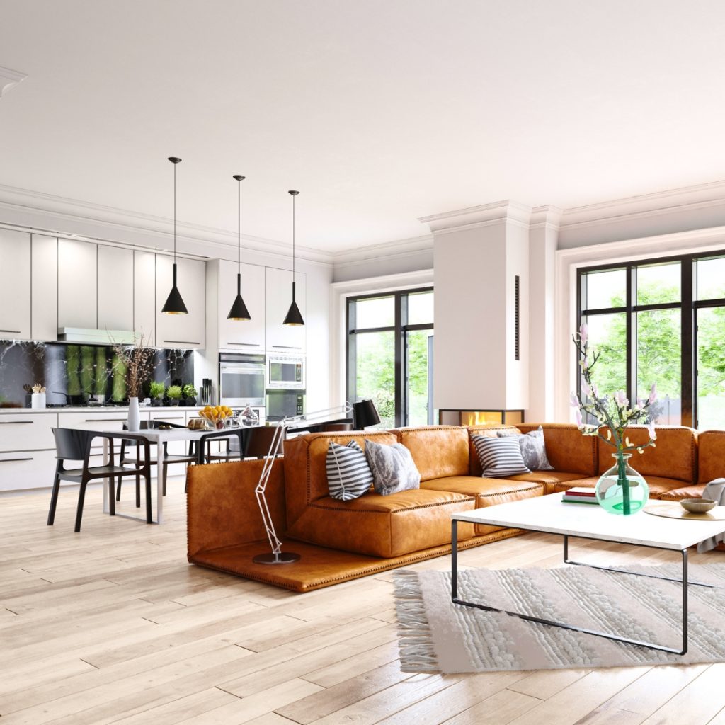 Big and bulky furniture - living room kitchen