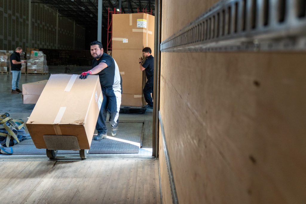 CDS delivery professional completing white-glove window installation